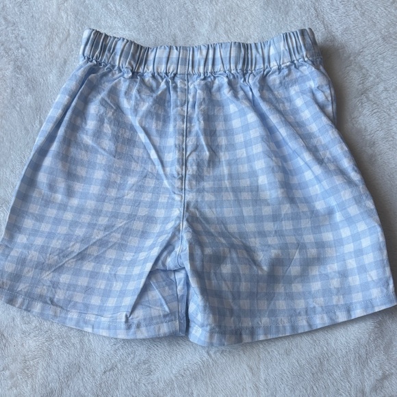 Light Blue Gingham Short Set - Picture 2 of 8